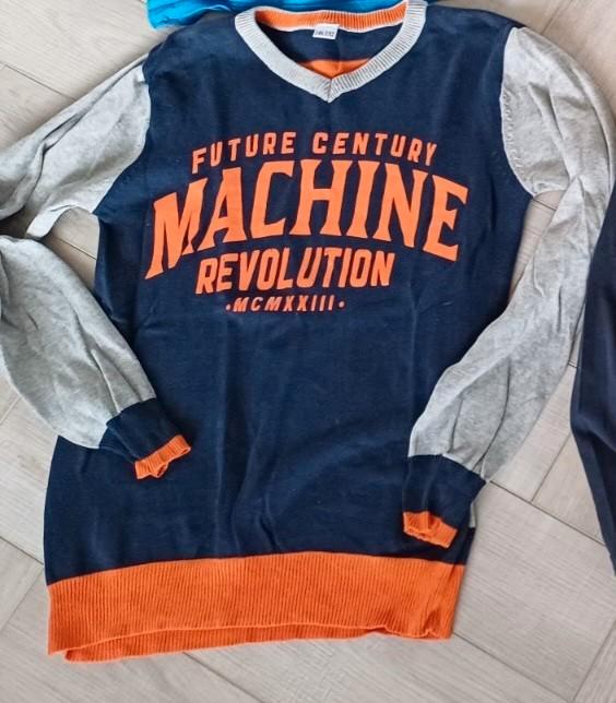 Jongens Trui Maat 146/152 - Katoen, Tekst & Strepen, Kinderen en Baby's, Kinderkleding | Maat 146, Zo goed als nieuw, Jongen, Trui of Vest