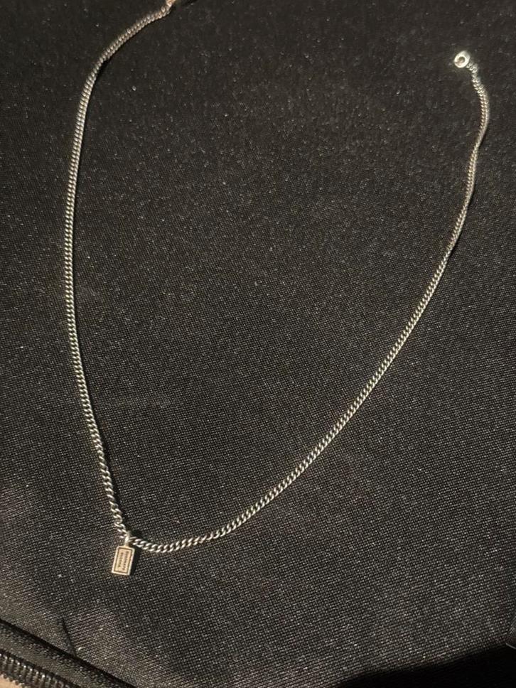 Buddha to Buddha Ketting 45cm, Sieraden, Tassen en Uiterlijk, Kettingen, Zo goed als nieuw, Zilver, Met hanger, Ophalen of Verzenden