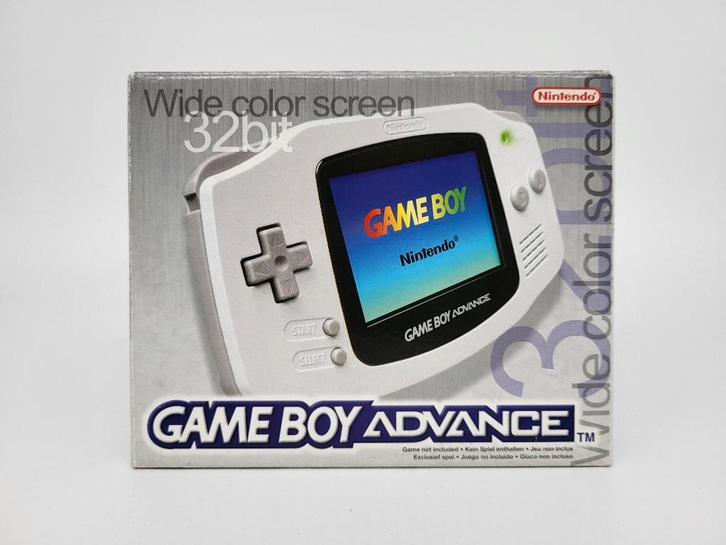 Nintendo Game Boy Advance GBA - Console Arctic White - CIB, Spelcomputers en Games, Spelcomputers | Nintendo Game Boy, Gebruikt