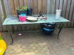 Tuin tafel van glas, Ophalen of Verzenden, Zo goed als nieuw, Rechthoekig