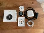Google Nest Learning Thermostaat V3 RVS met Heatlink, Doe-het-zelf en Verbouw, Thermostaten, Ophalen of Verzenden, Slimme thermostaat