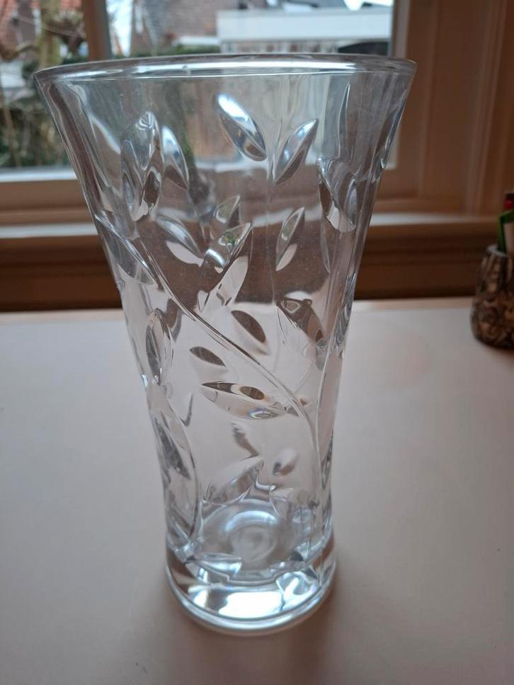 Vintage Kristallen Vaas - Italiaans Design 70s, Antiek en Kunst, Antiek | Glas en Kristal, Ophalen of Verzenden