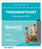 1 Ticket vakantiebeurs Utrecht, Tickets en Kaartjes, Beurzen, Twee personen, Januari