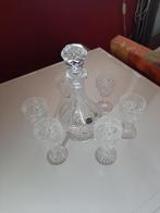 Karaf met 6 glazen, Antiek en Kunst, Antiek | Glas en Kristal, Ophalen of Verzenden