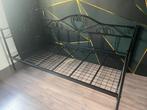 Zwart Metalen Bedframe Leen Bakker aimee 1 persoons meisjes, Huis en Inrichting, Slaapkamer | Bedden, Ophalen, 90 cm, Eenpersoons