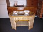 Rotan vintage salontafel, Ophalen, Huis en Inrichting