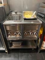 Professionele ANBO Dubbele Friteuse + onderstel compleet, Ophalen, Gebruikt, Fornuis, Frituur en Grillen