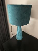 Mooie blauwe tafellamp, Ophalen, Zo goed als nieuw, Stof, Minder dan 100 cm