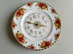 Royal Albert 'Old Country Roses' vintage wandklok, Ophalen of Verzenden, Gebruikt, Analoog, Wandklok