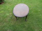 wortelnoot houten salontafel, Ophalen, Gebruikt, 100 tot 150 cm, 50 tot 100 cm