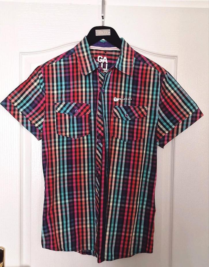 Stoer  korte mouw overhemd Galice mt. L nieuwstaat, Kleding | Heren, Overhemden, Zo goed als nieuw, Halswijdte 41/42 (L), Overige kleuren