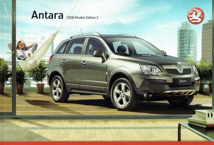 Folder Vauxhall Antara (2008), Boeken, Auto's | Folders en Tijdschriften, Gelezen, Overige merken, Verzenden