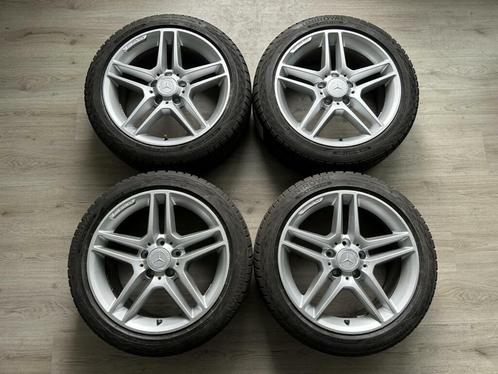 Originele Mercedes 5x112 17inch velgen Uniroyal banden, Auto-onderdelen, Banden en Velgen, Banden en Velgen, Winterbanden, 17 inch