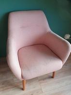 Mooie roze stoel / fauteuil, Ophalen, Gebruikt, 75 tot 100 cm, 50 tot 75 cm