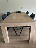 Vier blauwe stoelen, Huis en Inrichting, Stoelen, Ophalen, Blauw, Zo goed als nieuw, Vier