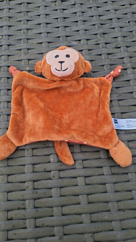 Hema Aap Knuffeldoek, Kinderen en Baby's, Speelgoed | Knuffels en Pluche, Zo goed als nieuw, Overige typen, Ophalen of Verzenden