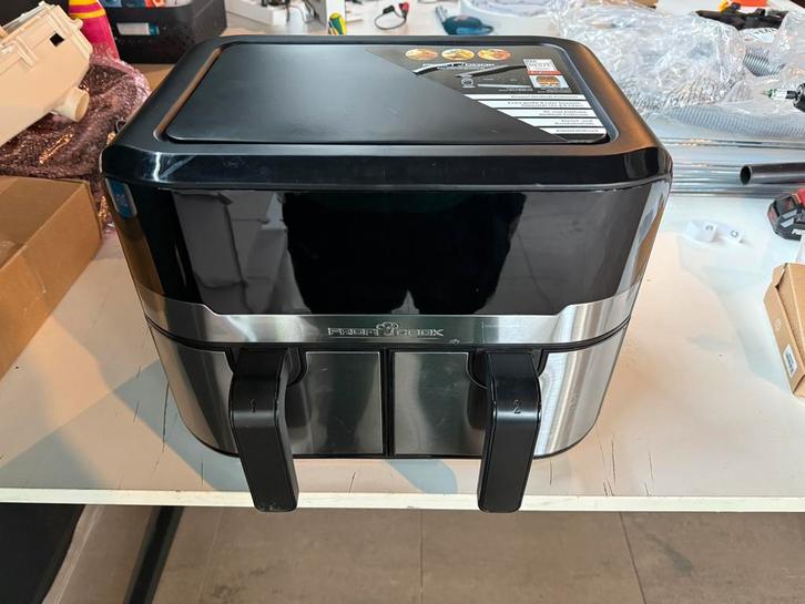 ProfiCook dubbele heteluchtfriteuse 9 liter, XXL, Witgoed en Apparatuur, Airfryers, Gebruikt, Airfryer XXL, 1500 gram of meer