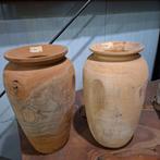 Teak vazen, Overige materialen, Overige kleuren, Nieuw, Ophalen of Verzenden