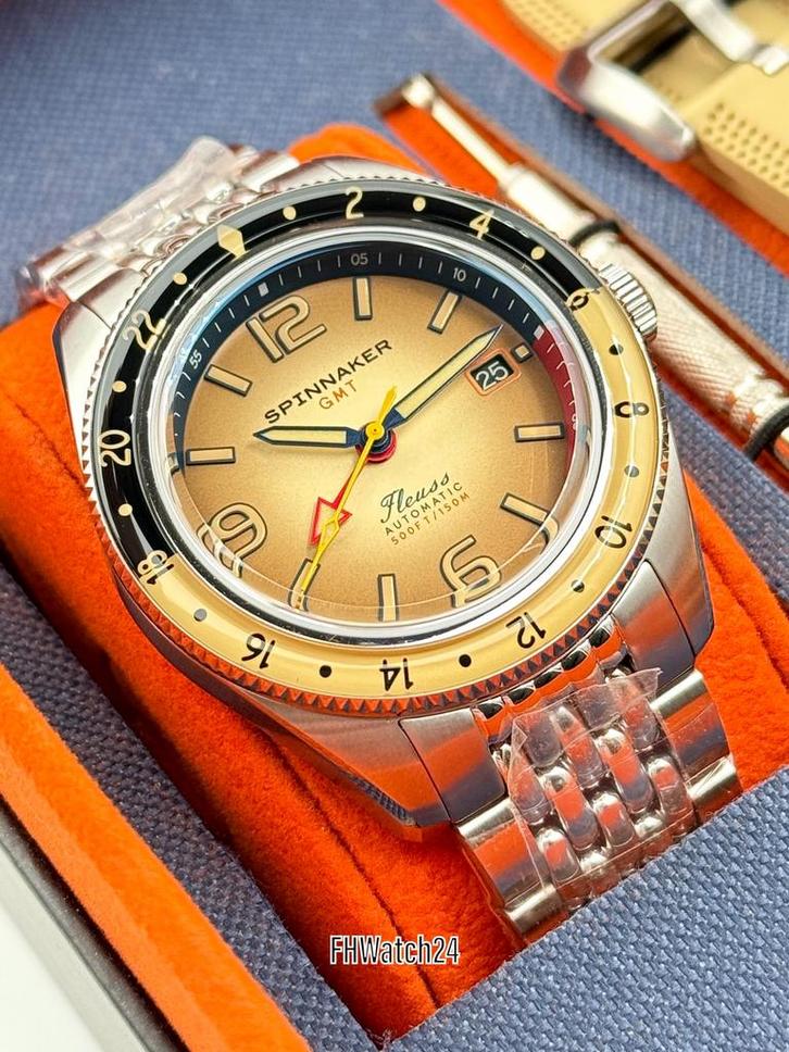 Spinnaker Fleuss GMT SP-5120-AA. Ongedragen ! Full set !, Sieraden, Tassen en Uiterlijk, Horloges | Heren, Nieuw, Polshorloge
