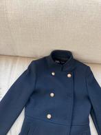 Stijlvolle marineblauwe jas ZARA!, Kleding | Dames, Ophalen, Zo goed als nieuw, Maat 34 (XS) of kleiner, Blauw