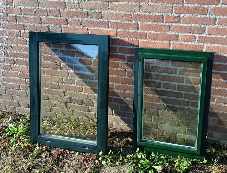 Ramen, Doe-het-zelf en Verbouw, Glas en Ramen, Gebruikt, Gevelraam of Ruit, 80 tot 120 cm, Dubbelglas, Ophalen