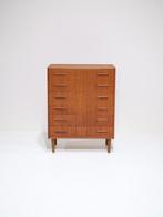 Ladekast teakhout Westergaard E. Jensen Deens vintage, Ophalen, 100 tot 150 cm, -, Teakhout