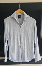 Profuomo Blouse - Maat M, Blauw, Profuomo, Gedragen, Halswijdte 39/40 (M)