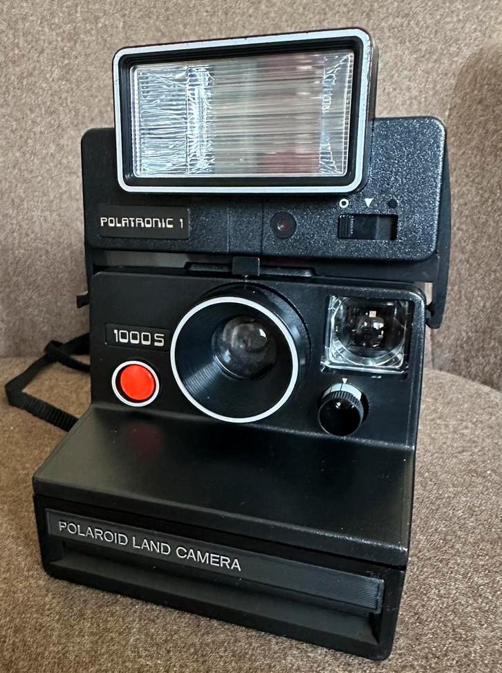 Polaroid Land Camera 1000S + Polatronic 1 flitser, Audio, Tv en Foto, Fotocamera's Analoog, Zo goed als nieuw, Polaroid, Polaroid