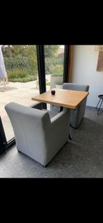 Grijze stoelen met wielen Moeten asap weg!!, Huis en Inrichting, Stoelen, Ophalen, Twee, Zo goed als nieuw, Stof