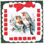 kerstopleg met lint, Ophalen of Verzenden, Nieuw, Kerst, Blanco kaart of Basiskaart