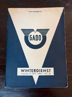 Winter dienstregeling GADO 1956 / 1957, Ophalen, Gebruikt, Bus of Metro, Boek of Tijdschrift