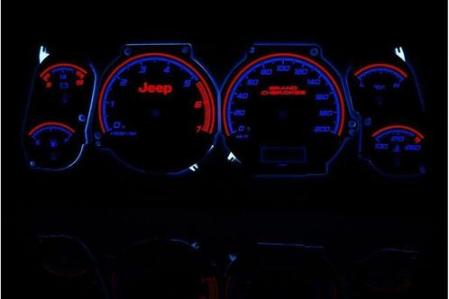 Jeep Grand Cherokee '99-'01 - Indiglo Tellerplaten, Auto diversen, Tuning en Styling, Ophalen of Verzenden