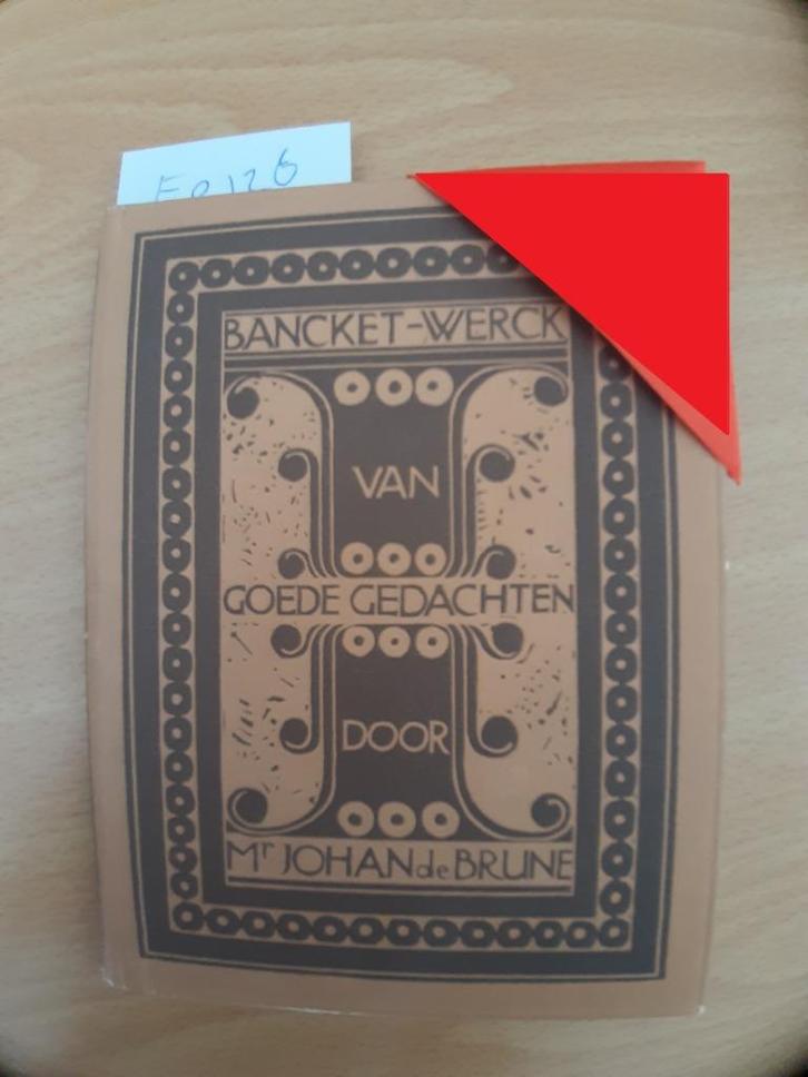 Bancket-Werk van goede gedachten(Nederl.1943), Verzamelen, Militaria | Tweede Wereldoorlog, Overige soorten, Boek of Tijdschrift