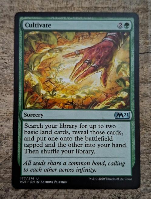 Cultivate - Magic the Gathering, Hobby en Vrije tijd, Verzamelkaartspellen | Magic the Gathering, Gebruikt, Losse kaart, Verzenden
