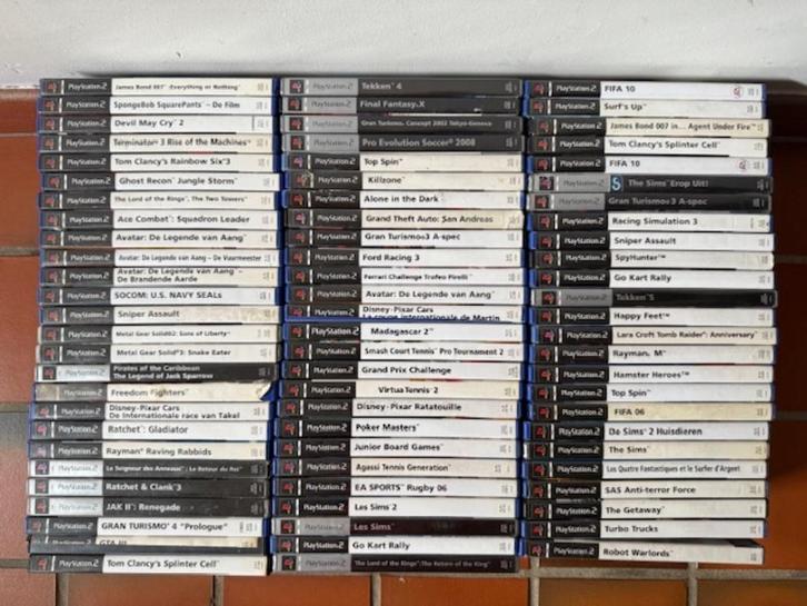 77 PlayStation 2 PS2 games, Spelcomputers en Games, Games | Sony PlayStation 2, Gebruikt, 1 speler, Vanaf 3 jaar, Ophalen of Verzenden