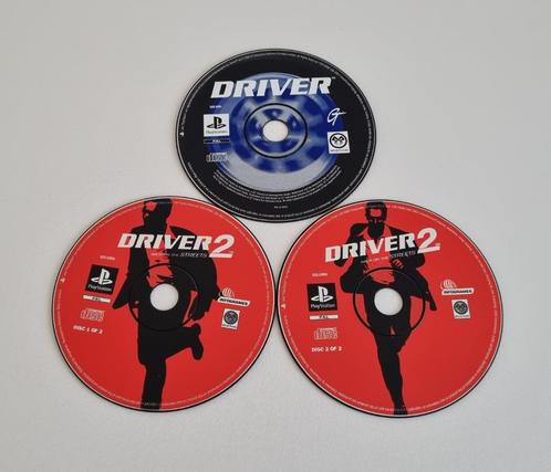 Driver 1 & 2 Playstation 1 PS1 Games, Spelcomputers en Games, Games | Sony PlayStation 1, Gebruikt, Ophalen of Verzenden