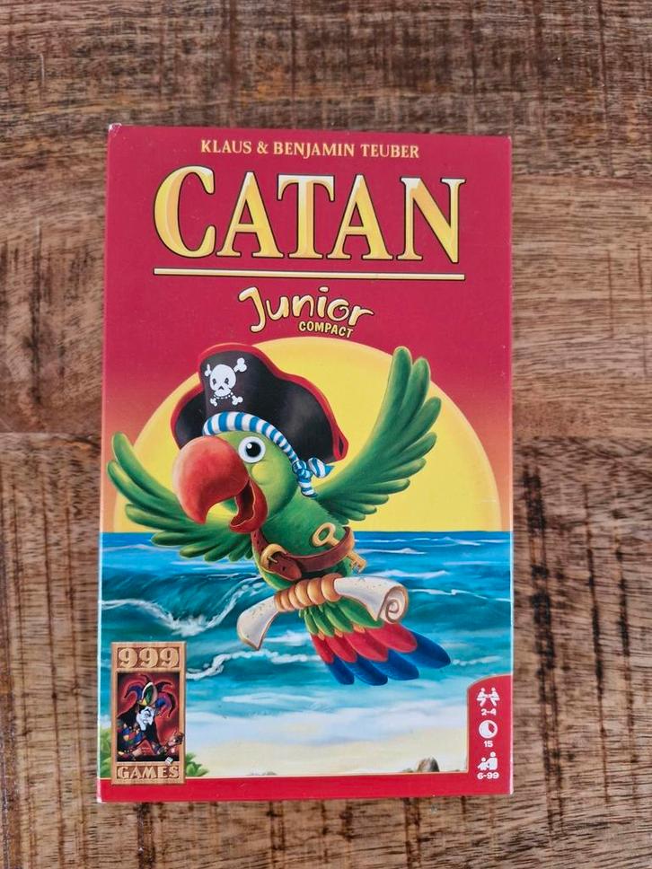 Het spel Catan Junior compact, Hobby en Vrije tijd, Gezelschapsspellen | Kaartspellen, Zo goed als nieuw, Ophalen of Verzenden