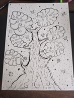 Abstracte Boom Kunst A3, Antiek en Kunst, Ophalen of Verzenden