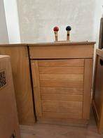 2 speelkeuken blokken- hout. Wasbak en kastje, Ophalen, Gebruikt, Hout, Speelkeuken