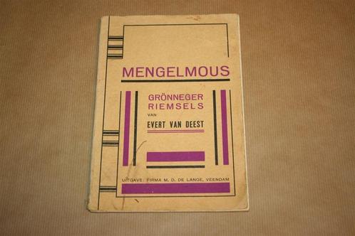 Mengelmous. Grönneger riemsels. Evert van Deest., Boeken, Geschiedenis | Stad en Regio, Gelezen, 20e eeuw of later, Ophalen of Verzenden
