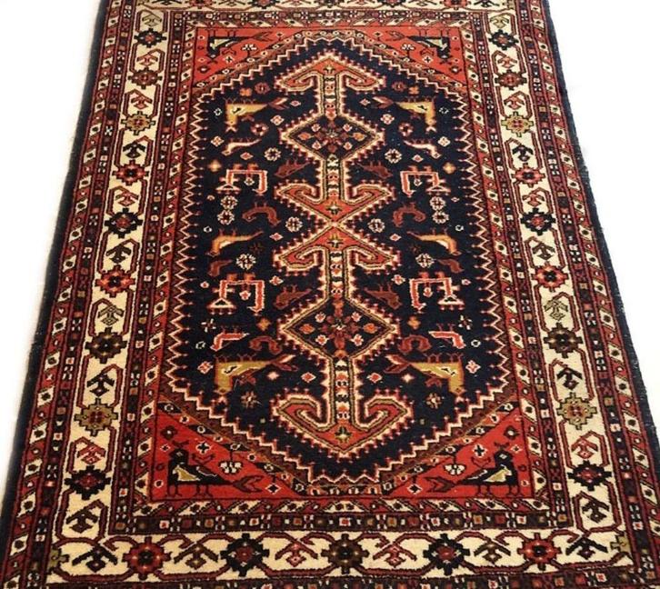 Handgeknoopt perzisch tapijt / vloerkleed vintage, Huis en Inrichting, Stoffering | Tapijten en Kleden, Gebruikt, 200 cm of meer