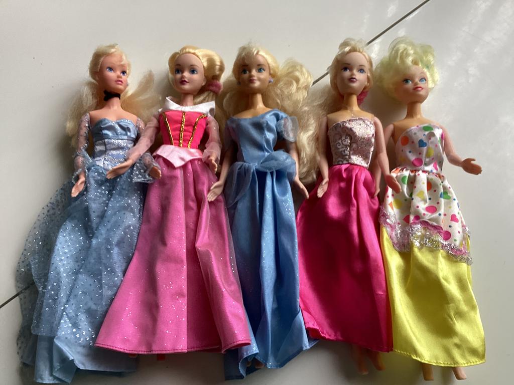 5 oude poppen van Disney., Ophalen of Verzenden, Gebruikt