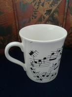 Mok muziek muzieknoten, Huis en Inrichting, Keuken | Servies, Ophalen of Verzenden, Nieuw, Overige stijlen, Kop(pen) en/of Schotel(s)