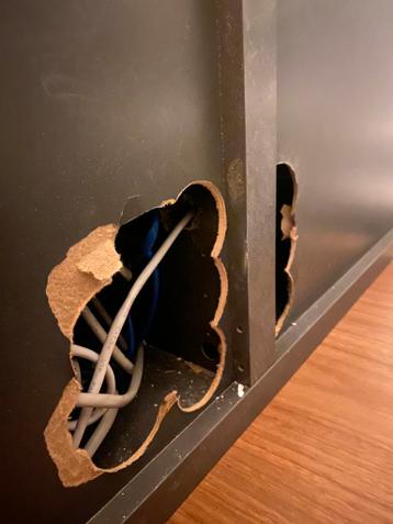 Ikea Besta tv-meubel 2-deurs grijs - afbeelding 3