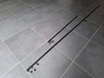 Twee zwarte gordijnrails (288,5 cm en 125,5 cm), Ophalen, Nieuw