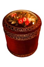 Vintage antiek juwelendoosje van Fulté Creaciones, Stof, Minder dan 50 cm, Gebruikt, Minder dan 50 cm