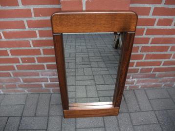 Vintage Retro Zware Eiken Spiegel   evt ander kleurtje geven beschikbaar voor biedingen