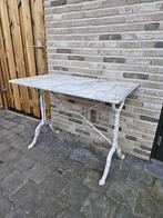 Tuintafel met gietijzeren onderstel, Tuin en Terras, Ophalen, Gebruikt, Rechthoekig, Metaal