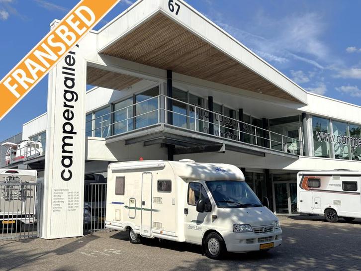 Ahorn Camp 590 FRANSBED INRUILKOOPJE!! MAXXFANN 6 ZITPLEKKEN, Caravans en Kamperen, Campers, Bedrijf, tot en met 4, Half-integraal