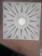 Plafond lamp vintage retro, Ophalen, Gebruikt, Glas, Jaren 70 80